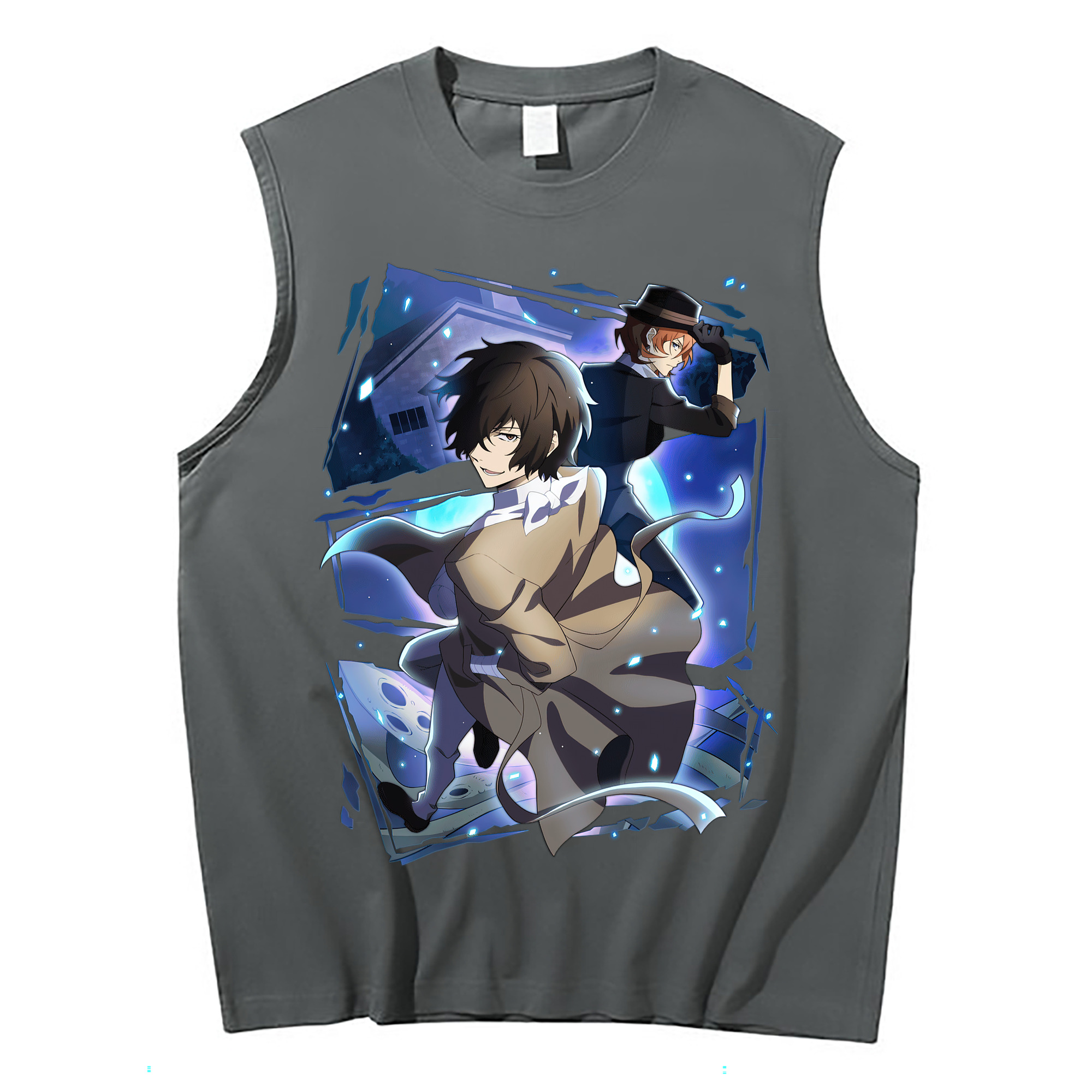 （画像用） 文豪ストレイドッグス Bungo Stray Dogs コットン100％タンクトップ（フロントプリント）